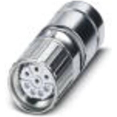 Phoenix Contact M23 female crimp connector, 8 way, Elektronikkabel + Stecker, Grau Phoenix Contact M23 female crimp connector, 8 way, Elektronikkabel + Stecker, Grau
