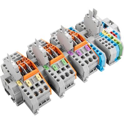 Wago Stromwandlerklemmenblock, Elektronikzubehör + Gehäuse, Mehrfarbig, Grau Wago Stromwandlerklemmenblock, Elektronikzubehör + Gehäuse, Mehrfarbig, Grau