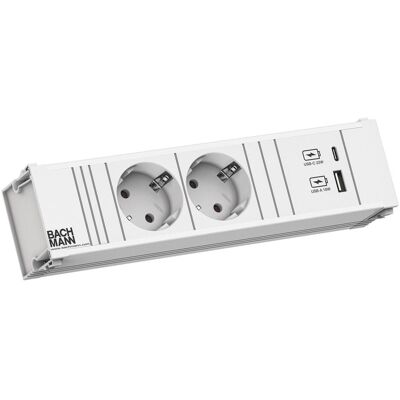 Bachmann, Steckdosenleiste, 912.700 (2x, CEE 7/3) Bachmann, Steckdosenleiste, 912.700 (2x, CEE 7/3)