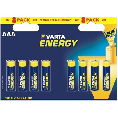 Varta MN2400 AAA Alkalibatterie - 8er Pack Varta MN2400 AAA Alkalibatterie - 8er Pack