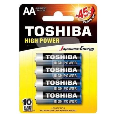 Toshiba LR6GCP BP-4 Haushaltsbatterie Einwegbatterie AA Alkali (4 Stk., AA), Batterien + Akkus Toshiba LR6GCP BP-4 Haushaltsbatterie Einwegbatterie AA Alkali (4 Stk., AA), Batterien + Akkus
