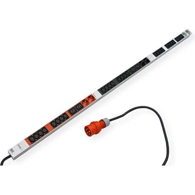 Bachmann ALU Power Strip ALU 1HE 24xC13 6xC19 6xSchuko CEE, USV Zubehör Bachmann ALU Power Strip ALU 1HE 24xC13 6xC19 6xSchuko CEE, USV Zubehör