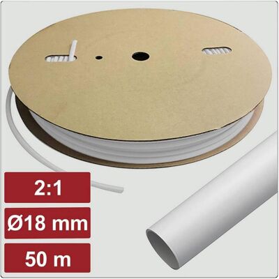 Electronic Garage, Schrumpfschlauch, EG25CA031 Schrumpfschlauch mit Kleber Weiss 18 mm 9 mm Schrumpf Electronic Garage, Schrumpfschlauch, EG25CA031 Schrumpfschlauch mit Kleber Weiss 18 mm 9 mm Schrumpf
