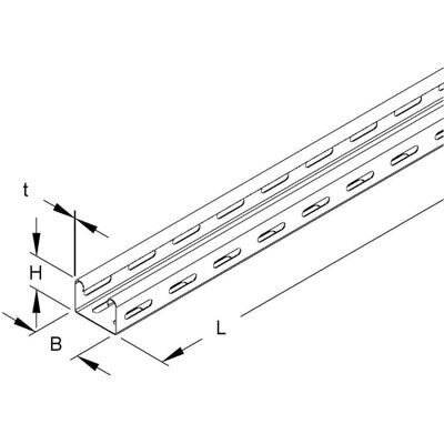 Niedax NIE RL35.050 Mini-Kabelrinne 35x50x3000mm T0,75mm gel.bandverz., Elektronikzubehör + Gehäuse, Silber Niedax NIE RL35.050 Mini-Kabelrinne 35x50x3000mm T0,75mm gel.bandverz., Elektronikzubehör + Gehäuse, Silber