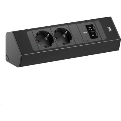 Bachmann, Steckdosenleiste, CASIA 2 2x Steckdose 1x USB C/C 45W (BM0023176) (2x, CEE 7/4, USB-C, 2 m) Bachmann, Steckdosenleiste, CASIA 2 2x Steckdose 1x USB C/C 45W (BM0023176) (2x, CEE 7/4, USB-C, 2 m)