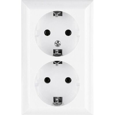 REV, Steckdose, 2fach Komplett Steckdose Weiss 0510072777 REV, Steckdose, 2fach Komplett Steckdose Weiss 0510072777