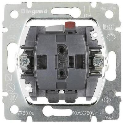 Legrand Wipptaster, Schalter + Taster, Grau Legrand Wipptaster, Schalter + Taster, Grau