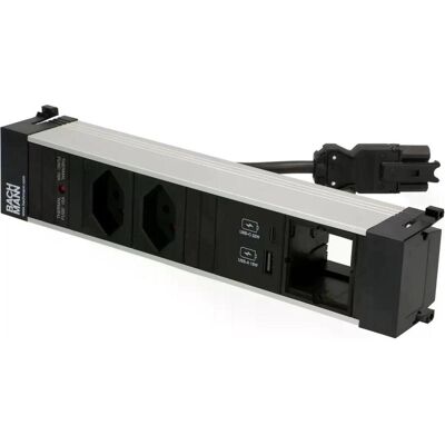 Bachmann, Steckdosenleiste, Power Frame (2x, Typ 13) Bachmann, Steckdosenleiste, Power Frame (2x, Typ 13)