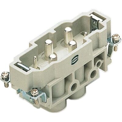 Harting Schraubanschluss Stifteinsatz 09 38 006 2611, Elektronikkabel + Stecker, Grau Harting Schraubanschluss Stifteinsatz 09 38 006 2611, Elektronikkabel + Stecker, Grau