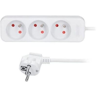 Olight, Verlängerungskabel, Solight Verlängerungskabel 3 Steckdosen 3M weiss / 3 x 1,5mm2 (3 m, CEE 7/3) Olight, Verlängerungskabel, Solight Verlängerungskabel 3 Steckdosen 3M weiss / 3 x 1,5mm2 (3 m, CEE 7/3)
