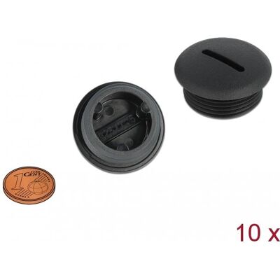 Delock, Kabelschutz + Kabelführung Zubehör, 60232 Rohrkappe Nylon Delock, Kabelschutz + Kabelführung Zubehör, 60232 Rohrkappe Nylon