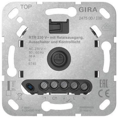 Gira RTR 230 V Relaisausgang, Thermostat Gira RTR 230 V Relaisausgang, Thermostat