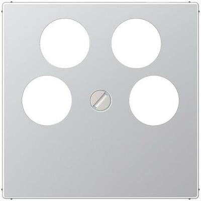 JUNG - A561-4SAT2AL - Sat/TV/Radio - Alu - Faceplate JUNG - A561-4SAT2AL - Sat/TV/Radio - Alu - Faceplate