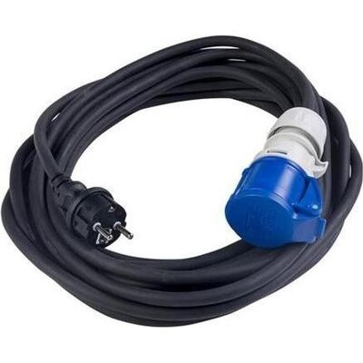 Connectra, Verlängerungskabel, 48.970 Verteilerkabel 20m - H07RN-F - 3 G 2,5mm² Schuko-Stecker nach CEE (20 m, CEE 7/3) Connectra, Verlängerungskabel, 48.970 Verteilerkabel 20m - H07RN-F - 3 G 2,5mm² Schuko-Stecker nach CEE (20 m, CEE 7/3)