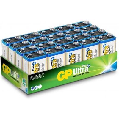 GP Batteries 1604AUP-S20/ 6LF22 ULTRA PLUS battery - 20 Pack (20 Stk.), Batterien + Akkus GP Batteries 1604AUP-S20/ 6LF22 ULTRA PLUS battery - 20 Pack (20 Stk.), Batterien + Akkus