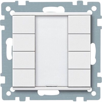 Merten Taster 4fach plus, polarweiss, System M 627819, Schalter + Taster, Weiss Merten Taster 4fach plus, polarweiss, System M 627819, Schalter + Taster, Weiss