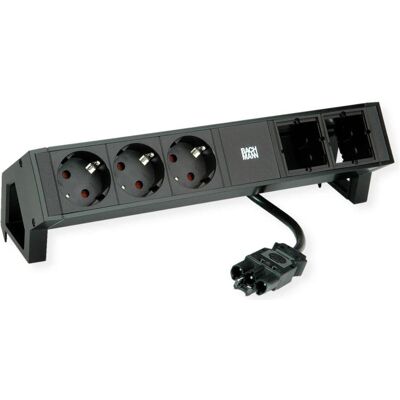Bachmann Modell 902.607 Schwarze Steckdosenleiste - Power Strip Bachmann Modell 902.607 Schwarze Steckdosenleiste - Power Strip