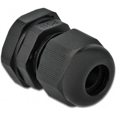 Delock, Kabelverbindung, Kabelverschraubung PG11, 19mm, 10 Stück, schwarz Delock, Kabelverbindung, Kabelverschraubung PG11, 19mm, 10 Stück, schwarz
