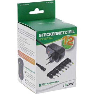 InLine Universal Steckernetzteil 12W, Universalladegerät InLine Universal Steckernetzteil 12W, Universalladegerät
