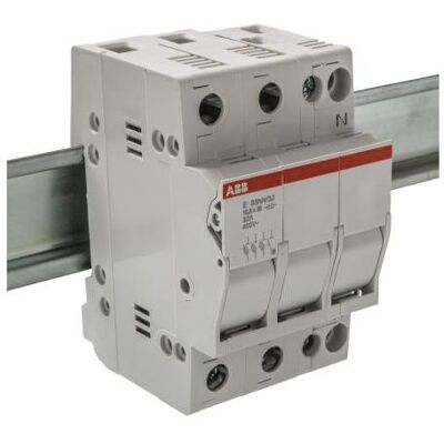 ABB, Sicherung, Sicherungshalter, 3+N Pol, 32A für 2CSM204743R1801 (32 A) ABB, Sicherung, Sicherungshalter, 3+N Pol, 32A für 2CSM204743R1801 (32 A)