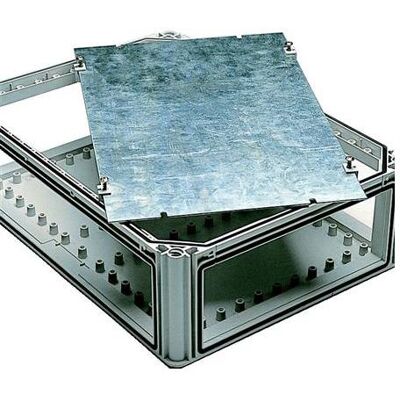 Fibox Montageplade EKIVS63, Forzinket stål 580 x 320 x 2 HxBxD Til EKIN 63 (Gehäuse), Elektronikzubehör + Gehäuse Fibox Montageplade EKIVS63, Forzinket stål 580 x 320 x 2 HxBxD Til EKIN 63 (Gehäuse), Elektronikzubehör + Gehäuse