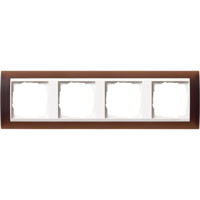 Gira 0214331 - Abdeckrahmen 4f.opak dbr für rws Event - Switch cover frame Gira 0214331 - Abdeckrahmen 4f.opak dbr für rws Event - Switch cover frame