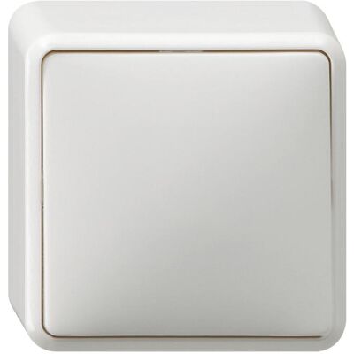 Gira Wippschalter Aus 2-p AP Reinweiss 010213, Schalter + Taster, Weiss Gira Wippschalter Aus 2-p AP Reinweiss 010213, Schalter + Taster, Weiss