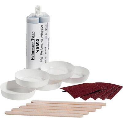 HellermannTyton, Schrumpfschlauch, Patrone Epoxidkleber 50g Kit (1x) HellermannTyton, Schrumpfschlauch, Patrone Epoxidkleber 50g Kit (1x)