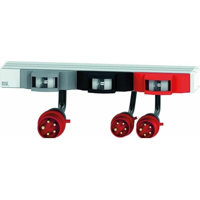 Bachmann 48,26cm 19Zoll 1HE FuseBox 6xLS C16A 2m H05VV-F 5G4mm CEE Stecker 32A rot - Steckdosenleiste Bachmann 48,26cm 19Zoll 1HE FuseBox 6xLS C16A 2m H05VV-F 5G4mm CEE Stecker 32A rot - Steckdosenleiste
