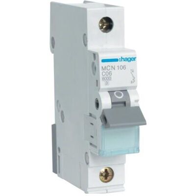 Hager, Schutzschalter, MCN106E Hager, Schutzschalter, MCN106E