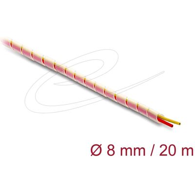 Delock, Kabelschutz + Kabelführung, "Spiralschlauch Silikon 8 mm Durchmesser 20 m transparent" (Kabelspiralschlauch, 2000 cm) Delock, Kabelschutz + Kabelführung, "Spiralschlauch Silikon 8 mm Durchmesser 20 m transparent" (Kabelspiralschlauch, 2000 cm)