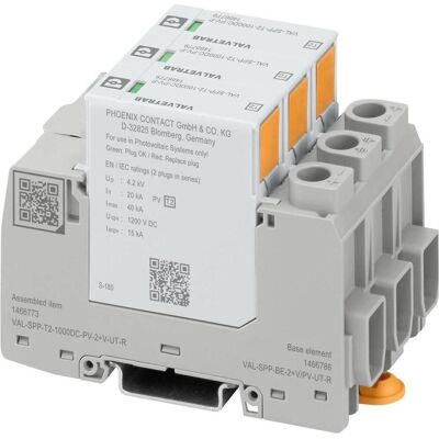 Phoenix Contact 1466773 VAL-SPP-T2-1000DC-PV-2+V-UT-R Überspannungsschutz - Überspannungsschutzgerät Phoenix Contact 1466773 VAL-SPP-T2-1000DC-PV-2+V-UT-R Überspannungsschutz - Überspannungsschutzgerät