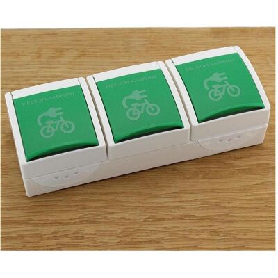 Busch-Jaeger, Steckdose, 3-voudig Fietsoplaadpunt Geaard Busch-Jaeger, Steckdose, 3-voudig Fietsoplaadpunt Geaard