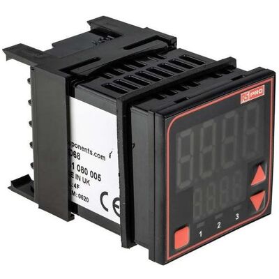 RS PRO PID Temp Controller, 48x48, 24V ac/dc, Relais RS PRO PID Temp Controller, 48x48, 24V ac/dc, Relais
