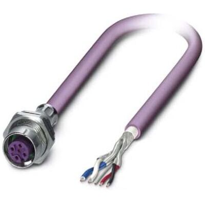 Phoenix Contact SACCBP-FS-5CON-PG9/1, Elektronikkabel + Stecker, Violett Phoenix Contact SACCBP-FS-5CON-PG9/1, Elektronikkabel + Stecker, Violett