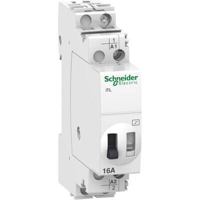 Schneider Electric Acti9 iTL Impulse Relay 16A 1NO 24Vac, Relais Schneider Electric Acti9 iTL Impulse Relay 16A 1NO 24Vac, Relais