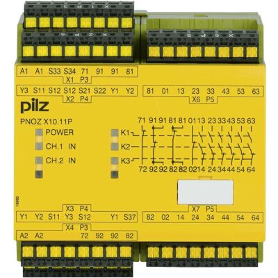 Pilz 787750 PNOZ X10.11P C 24VDC 6n/o 4n/c 6LED, Relais Pilz 787750 PNOZ X10.11P C 24VDC 6n/o 4n/c 6LED, Relais