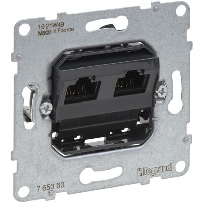 Legrand, Steckdose, SEANO Datendose 2xRJ45, Einsatz, Kat. 6, UTP, ungeschirmt, 765060 Legrand, Steckdose, SEANO Datendose 2xRJ45, Einsatz, Kat. 6, UTP, ungeschirmt, 765060