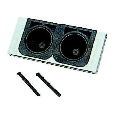 Fibox Kabelindgangsflange F320-2K med gummitylle for side str. 320 Kabel 2 x Ø75 mm (Gehäuse), Elektronikzubehör + Gehäuse Fibox Kabelindgangsflange F320-2K med gummitylle for side str. 320 Kabel 2 x Ø75 mm (Gehäuse), Elektronikzubehör + Gehäuse