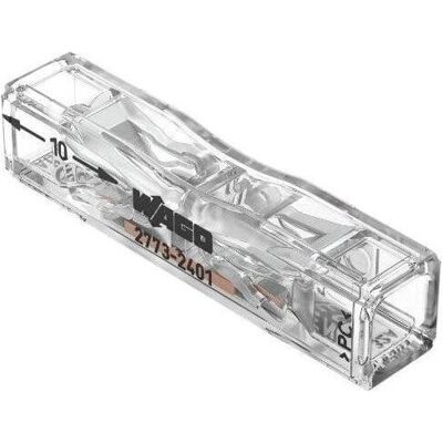 Wago CONNECTOR 2773-2401/5 2X0.75-4MM 5PCS, Elektronikkabel + Stecker, Transparent Wago CONNECTOR 2773-2401/5 2X0.75-4MM 5PCS, Elektronikkabel + Stecker, Transparent