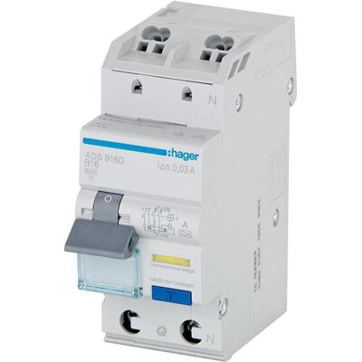Hager, Schutzschalter, FI/LSSchalterN 6kA B0A 30mA Hager, Schutzschalter, FI/LSSchalterN 6kA B0A 30mA