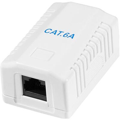LogiLink, Steckdose, Cat.6A Anschlussdose 1 x RJ45, ungeschirmt LogiLink, Steckdose, Cat.6A Anschlussdose 1 x RJ45, ungeschirmt