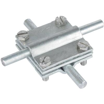 Dehn Kreuz-Verbinder 314310 8-10mm Fl.30mm mit Zwischenplatte (Stecker und Verbinder), SAT Zubehör, Silber Dehn Kreuz-Verbinder 314310 8-10mm Fl.30mm mit Zwischenplatte (Stecker und Verbinder), SAT Zubehör, Silber