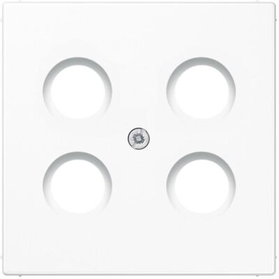 JUNG, Zubehör Schalterprogramm, Zentralplatte Sat/TV/Radi LS ws glz LS990-4SAT1WW JUNG, Zubehör Schalterprogramm, Zentralplatte Sat/TV/Radi LS ws glz LS990-4SAT1WW