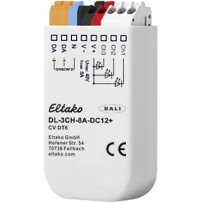 Eltako, Lichtschalter + Storenschalter, LED Dimmer 3 Kanal DALI 8 A Eltako, Lichtschalter + Storenschalter, LED Dimmer 3 Kanal DALI 8 A