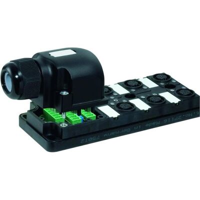 Murr Elektronik 27774 Sensor/Aktorbox aktiv M12-Verteiler mit Kunststoffgewinde, Elektronikkabel + Stecker, Schwarz Murr Elektronik 27774 Sensor/Aktorbox aktiv M12-Verteiler mit Kunststoffgewinde, Elektronikkabel + Stecker, Schwarz