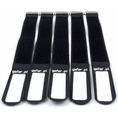 Gafer.pl, Kabelbinder, Kabelbinder Klettverschluss 25x260mm 5er Pack sw (Klettkabelbinder, 5 Stk.) Gafer.pl, Kabelbinder, Kabelbinder Klettverschluss 25x260mm 5er Pack sw (Klettkabelbinder, 5 Stk.)