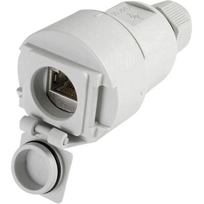 Telegärtner STX V6 Netzwerk-Wandsteckdose, Elektronikkabel + Stecker, Grau Telegärtner STX V6 Netzwerk-Wandsteckdose, Elektronikkabel + Stecker, Grau