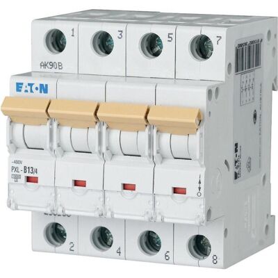 Eaton, Schutzschalter, MOE PXL-C13/4 LS-Schalter 13A 4p C-Char Eaton, Schutzschalter, MOE PXL-C13/4 LS-Schalter 13A 4p C-Char