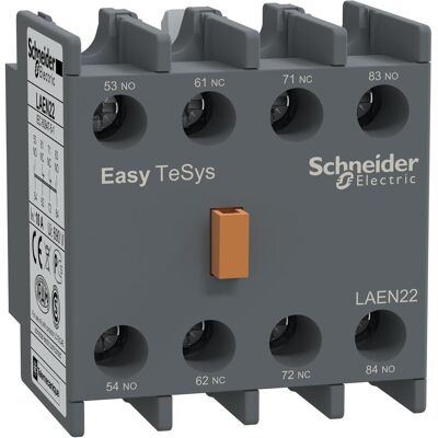 Schneider, Zubehör Antriebstechnik, Easy TeSys Hilfskontakt 2NO 2NC für Leistungsschütze und Relais LAEN22 Schneider, Zubehör Antriebstechnik, Easy TeSys Hilfskontakt 2NO 2NC für Leistungsschütze und Relais LAEN22